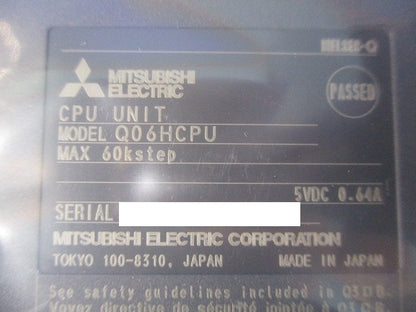 シーケンサCPU ハイパフォーマンスモデル Q06HCPU