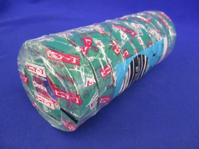 ビニテープ(10巻入)(緑) 0.2mm×19mm×20m