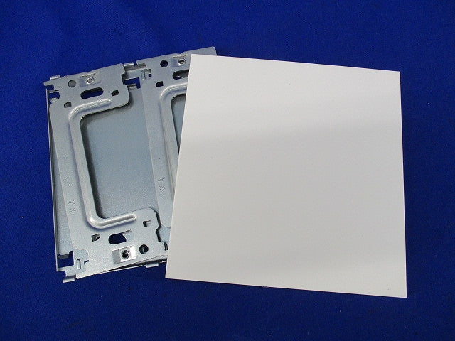 取付カバー付NKプレート2連用(ピュアホワイト) NKP-0UF-2-PW