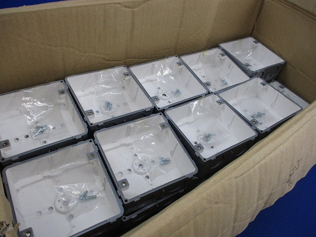 埋込四角アウトレットボックス 中形四角(浅型)(29個入) CDO-4A