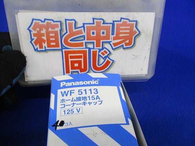 ホーム接地15Aコーナーキャップ(4個入) WF5113