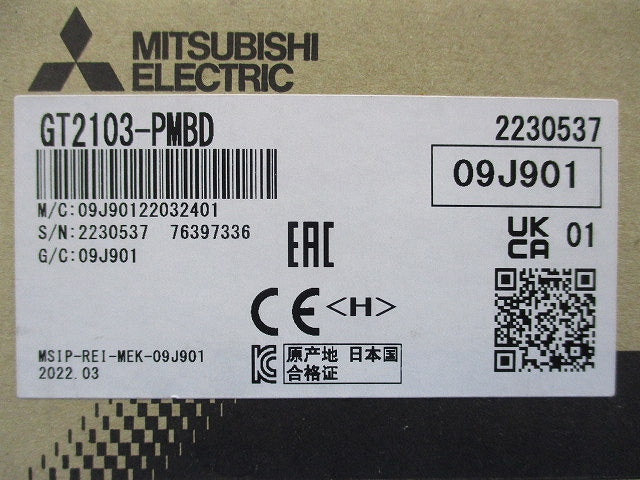 表示器 GOT2000シリーズ GT2103-PMBD