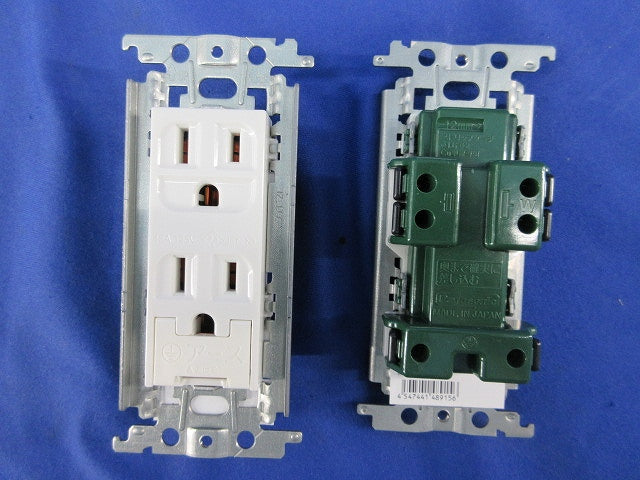 埋込アースターミナル付接地ダブルコンセント(4個入) WTF113238W