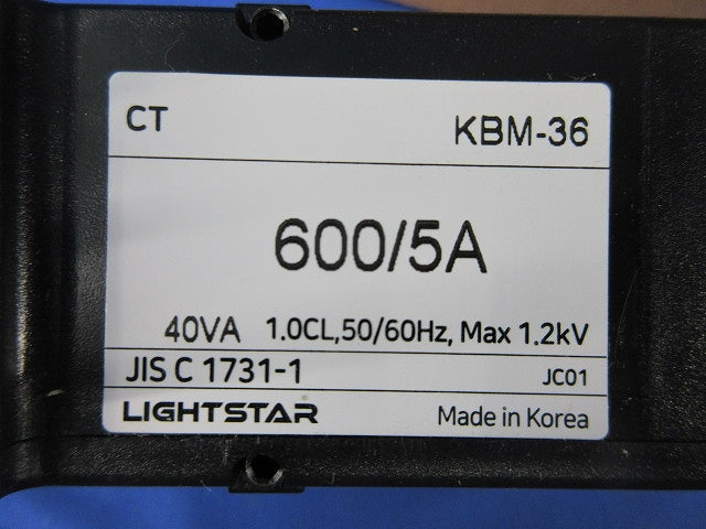 角形変流器600/5A KBM-36