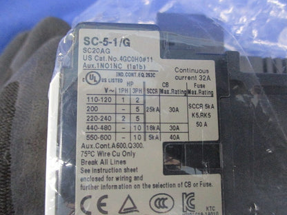 直流操作形電磁接触器DC100V SC-5-1/G
