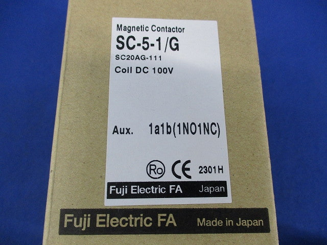 直流操作形電磁接触器DC100V SC-5-1/G