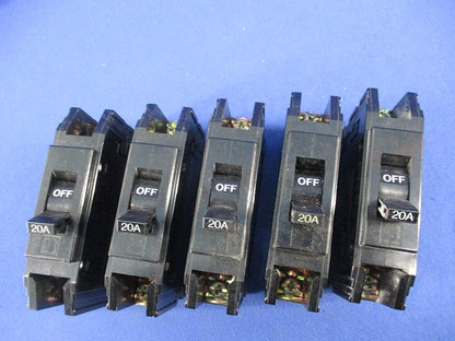 サーキットブレーカ1P20A(5個入)(ジャンク品)National N-BAK50