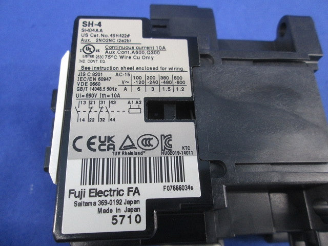 標準形補助継電器 コントロールリレー200V SH-4
