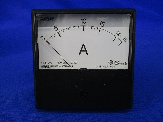 交流電流計 角形計器 0-15-45A YS-8NAA
