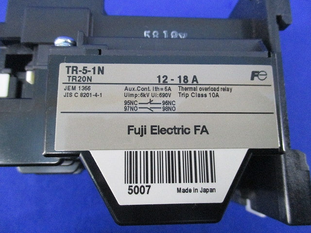 サーマルリレー12-18A TR-5-1N TR20N