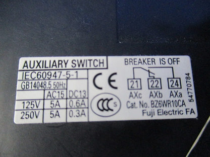内部付属装置 補助スイッチ BZ6WR10CA