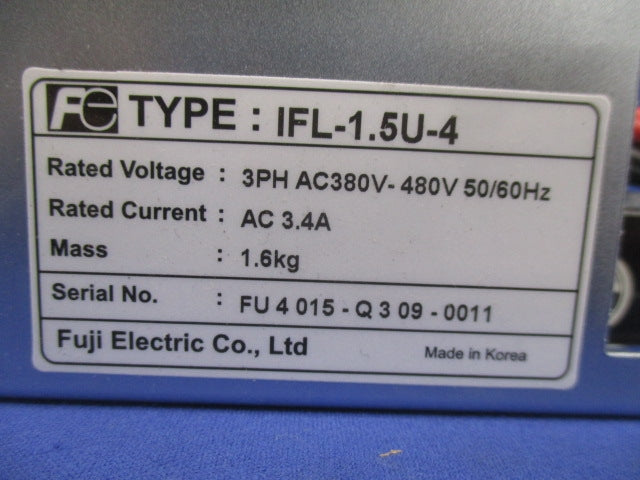 フィルタユニット(ジャンク品) IFL-1.5U-4
