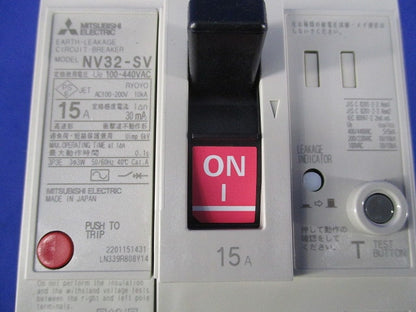 漏電遮断器3P3E15A NV32-SV