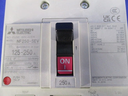ノーヒューズ遮断器3P125-250A NF250-SEV