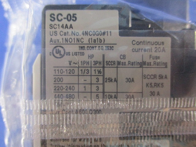 電磁接触器100V SC-05