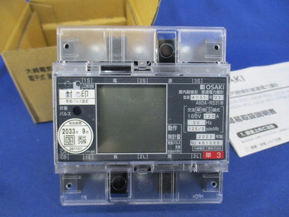 普通電力量計100V120A50Hz A6DA-RS31