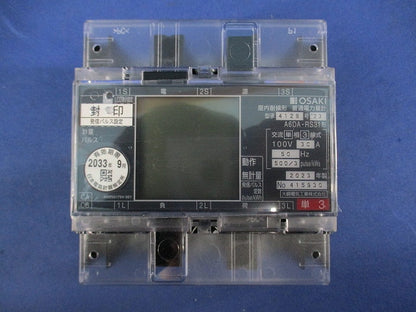 普通電力量計100V30A50Hz A6DA-RS31