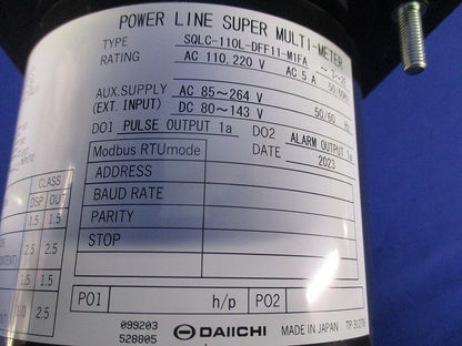 電子式スーパーマルチメータ SQLC-110L-DFF11-M1FA
