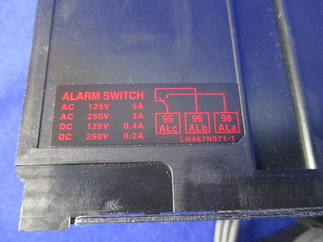 ノーヒューズ遮断器・漏電遮断器用 警報スイッチ(縦形リード線端子台付) AL-05SVLS