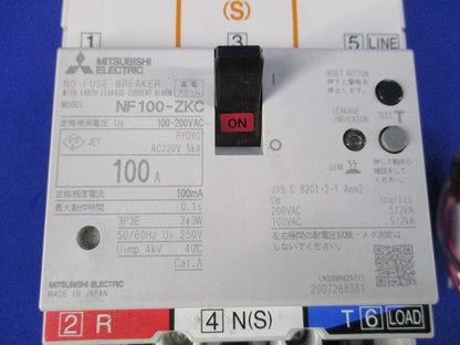 漏電アラーム遮断器3P3E100A NF100-ZKC