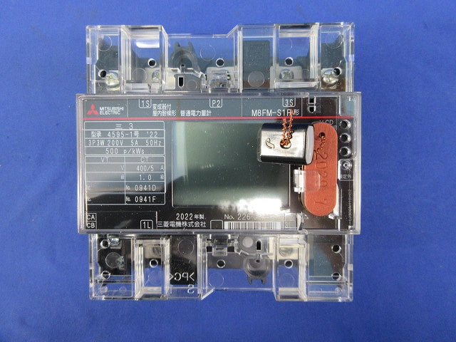 電力量計3P3W200V5A50Hz M8FM-S1R