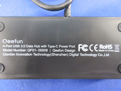 4-Port USB 3.0 Data Hub with Type-C Power Port QF01-00008