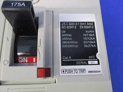 ノーヒューズブレーカー3P175A MCCB