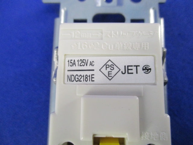 アースターミナル付接地コンセント(3個入) NDG2181E
