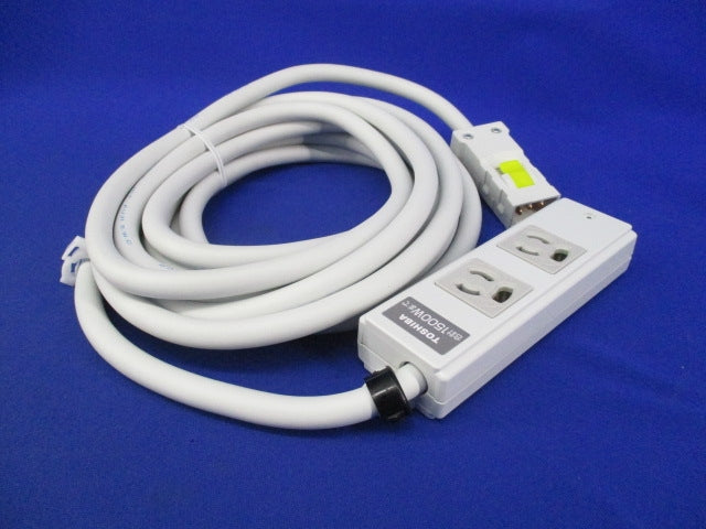 ハーネス用抜け止めOAタップ 2個口 ケーブル長5m DC8122EN