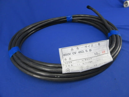 600V 架橋ポリエチレン絶縁ビニルシースケーブル(10M)(4心) 600V CV 4×3.5B