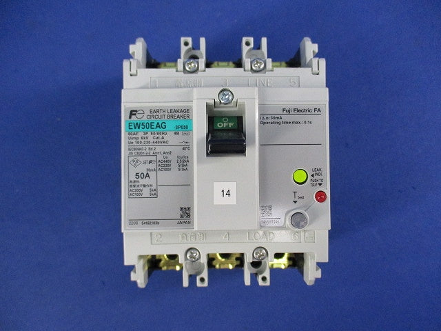 一般配線用漏電遮断器3P50A EW50EAG-3P050