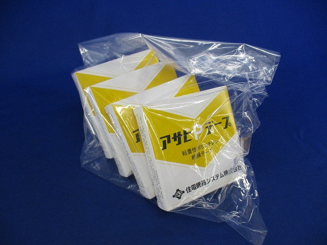 アサヒPテープ(粘着性ポリエチレン絶縁テープ)(4個入) 19mm×0.5mm×10m