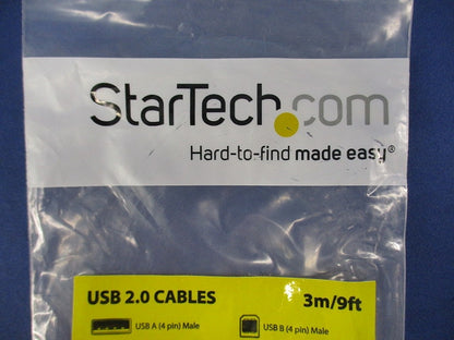 USB2.0ケーブル 3m タイプA-B(L型右向き)オス/オス(5個入) USBAB3MR