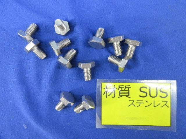 六角ボルト 全ねじ(ステンレス)(12個入) W3/8×16