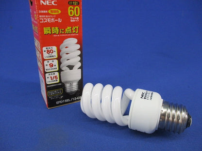 電球形蛍光ランプ コスモボール(3波長形電球色) EFD15EL/12