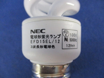 電球形蛍光ランプ コスモボール(3波長形電球色) EFD15EL/12