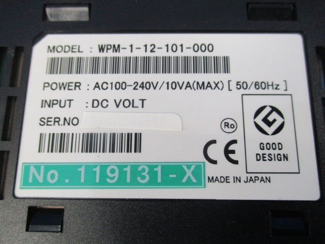 コーズ 高性能デジタルパネルメータ 直流電圧用(汚れ有) WPM-1-12-101-000