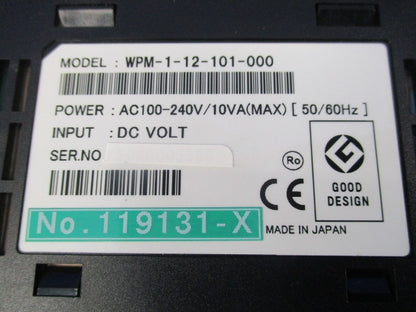コーズ 高性能デジタルパネルメータ 直流電圧用(汚れ有) WPM-1-12-101-000