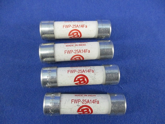 産業用超高速円筒形ヒューズ(4個入) FWP-25A14Fa