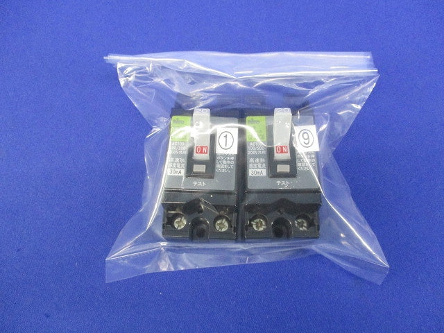 漏電ブレーカ2P2E20A(2個入)(テプラ痕有) GP32CX