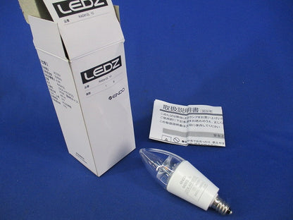 LEDランプ シャンデリア球形 フィラメントタイプ 電球色E12 LDC4L-H-12/C/D