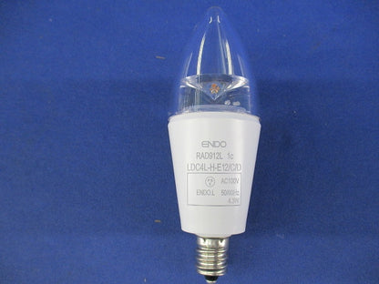 LEDランプ シャンデリア球形 フィラメントタイプ 電球色E12 LDC4L-H-12/C/D