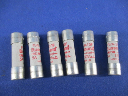 産業用超高速円筒形ヒューズ 5A(6個入) FWA-5A10F