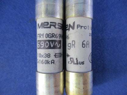 産業用超高速シリンドリカルヒューズ(8個入) FR10GR69V6