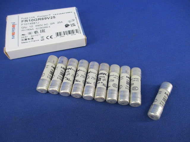 産業用超高速シリンドリカルヒューズ(10個入) FR10GR69V6