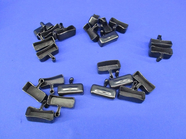 カバークランプ用端末保護キャップ カバー(22個入)(黒) CVCBC