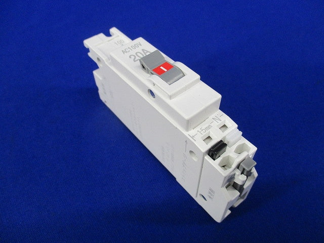 コード短絡保護用瞬時付配線用遮断器2P1E20A BC-1NA