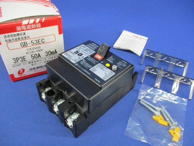 漏電遮断器 3P3E50A GB-53EC
