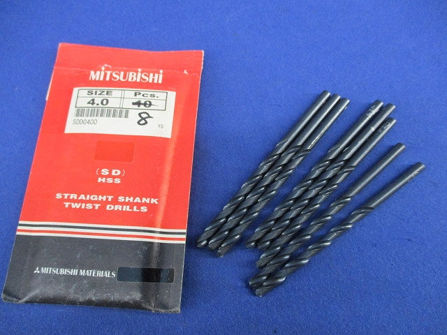 SDストレートハイスドリル 4.0mm(8本入) SDD0400