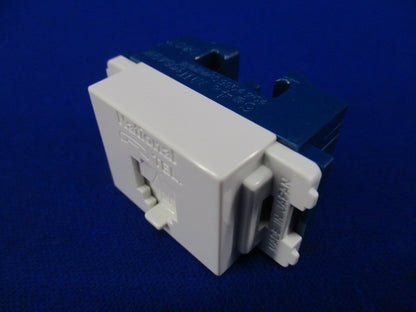 埋込テレホンモジュラジャック(6極4心)(10個入)(ホワイト) WNT15649W